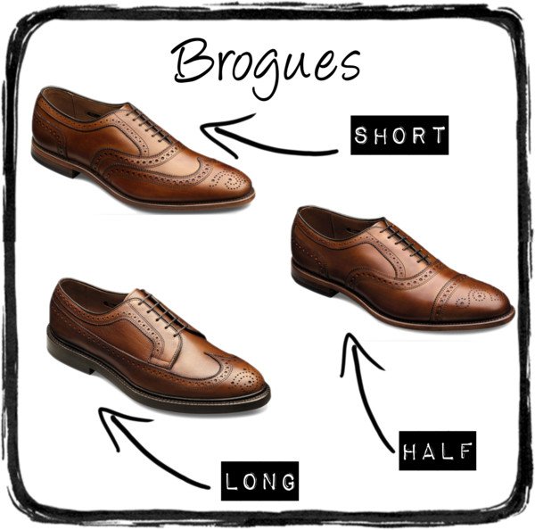 types of wingtip shoes